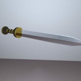 Modello 3d della spada Gladius di Roma