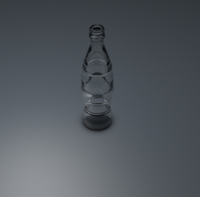 Glassflaske 3d-modell