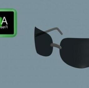 Black Glasses 3d model