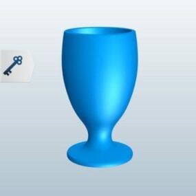 Goblet Glass Cup 3d model