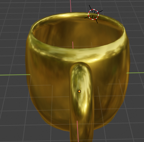 نموذج الكأس الذهبية ثلاثي الأبعاد