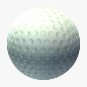 Modello 3d della pallina da golf bianca
