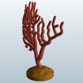 3D model dekorace z měkkého korálu