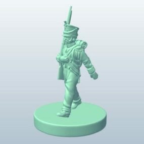 Grand Soldier With Rifle 3d model
