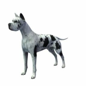 Modelo 3D de animal de cachorro Dogue Alemão