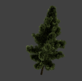نموذج الشجرة الخضراء الأوروبية ثلاثي الأبعاد