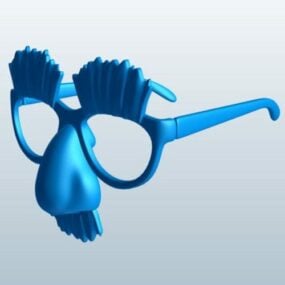 Model 3D okularów Groucho