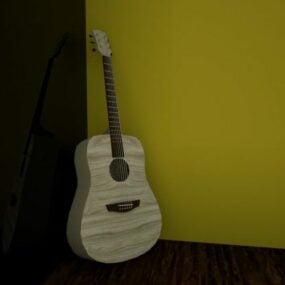 Guitar Aucoustic 3d malli
