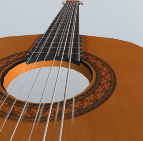 مدل گیتار پارت سه بعدی