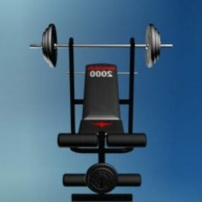 Sport Gym Bench 3d model