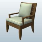 Wooden Frame Single Armchair