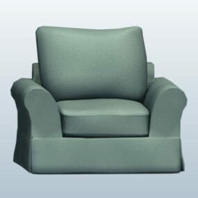 Canapé simple style ancien modèle 3D