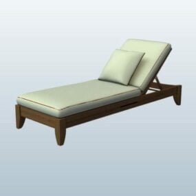 Daybed Swimming Pool 3d model