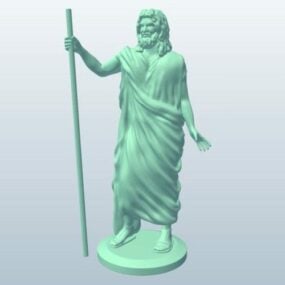 Hades Statue 3d model