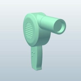 Vysoušeč vlasů Lowpoly 3D model