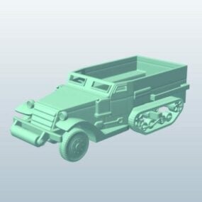 Halftrack Armored Truck 3d-modell