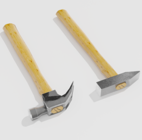 Modelo 3d de martelo de ferramenta doméstica