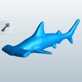3д модель акулы-молота