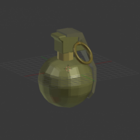 Askeri El Bombası 3D modeli