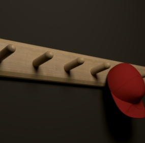 Cintre en bois modèle 3D