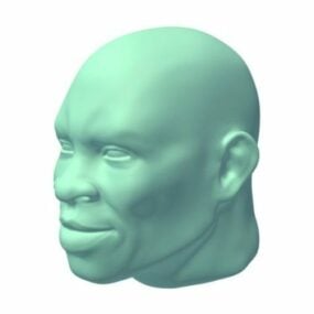 نموذج رأس الرجل ثلاثي الأبعاد قابل للطباعة