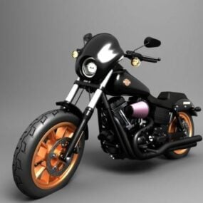 Harley Davidson Chopper Low Rider 3d model