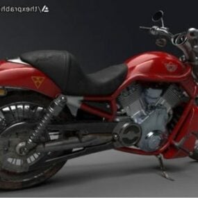 Modelo 3d de moto Harley Davidson Vrod.