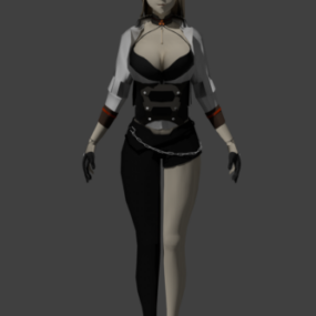 Harpij Lady karakter 3D-model