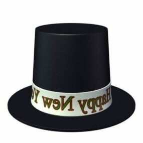 Sombrero mágico negro modelo 3d