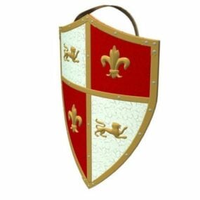 Medieval Vintage Shield 3d model
