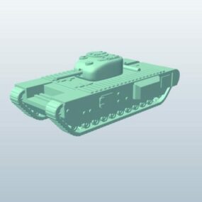 Model 3d Tank Inggris Armor Berat