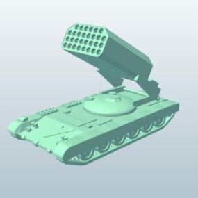 Modelo 3D do lançador de foguetes pesados ​​​​russo