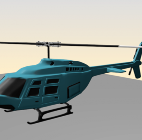 Modello 3d dell'elicottero Bell Textron