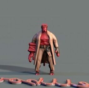 Hellboy-Charakter 3D-Modell