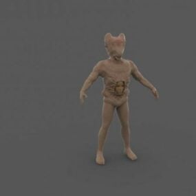 Hellion Wolf Character 3d model