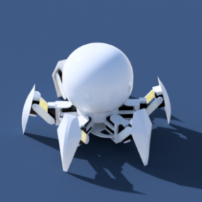 Robot droïde hexapode modèle 3D