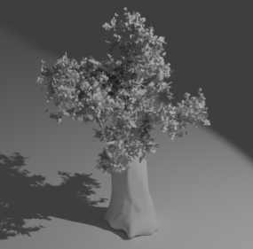 Λεπτομερές τρισδιάστατο μοντέλο δέντρου