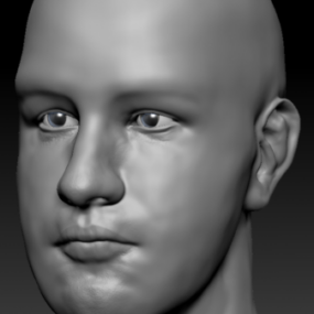 Детальна 3d модель голови