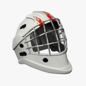 Máscara de portero de hockey modelo 3d
