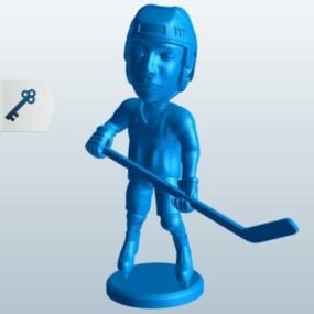 Hockeyspieler-Charakter 3D-Modell