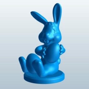 Bunny Girl With Ears Anime Character 3d model