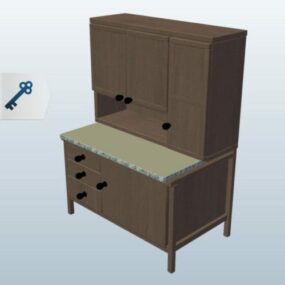 Indoor Hoosier Cabinet 3d model