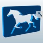 Horse Stencil Carving