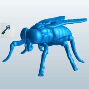 Modello 3d della mosca del cavallo