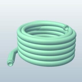 Modello 3d della bobina del tubo flessibile