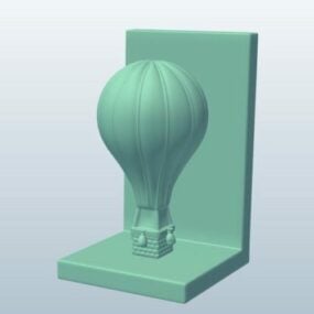 Hot Air Balloon Lowpoly mô hình 3d