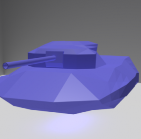 悬停坦克Poly Design 3d模型