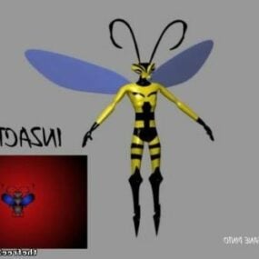 مدل سه بعدی شخصیت زنبور انسان