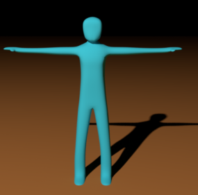 Human Stick Character 3d model