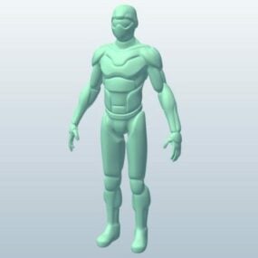 Múnla 3d Carachtar Man Robot Humanoid